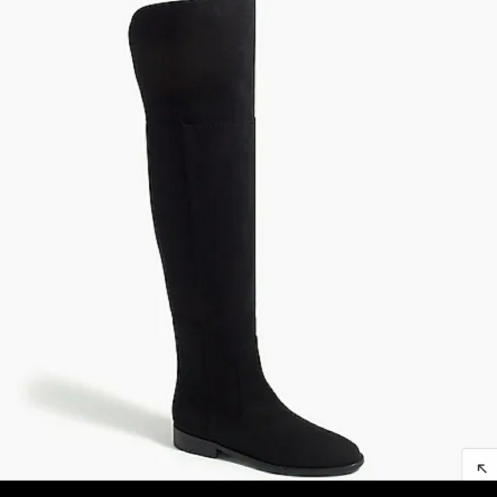 J Crew OTK Stunning black boots.